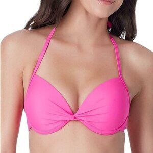 California Waves Raspberry Juniors' Strappy Push-Up Top
